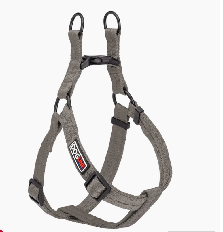 Dogline Flat Nylon Step-In Dog Harness with Adjustable Soft-Edge Design | Fidos Lair