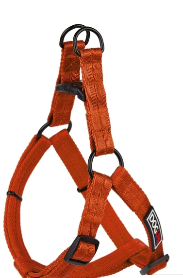 DogLineNylonFlatStepInHarnessOrange.jpeg
