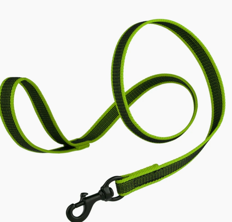 DogLinerubberinfusednylondogleashlimegreen1.jpeg