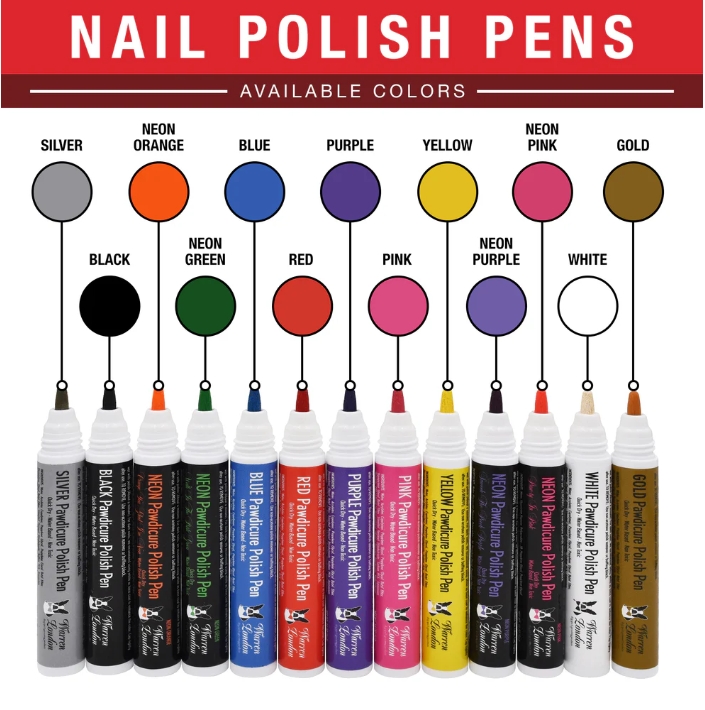 Pet Safe Nail Polish Pens and Temporary Fur Dyes Made in USA