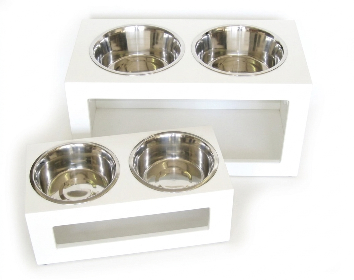 Ergonomic Raised Dog Feeders and Hygienic Stainless Steel Bowls | Fidos Lair