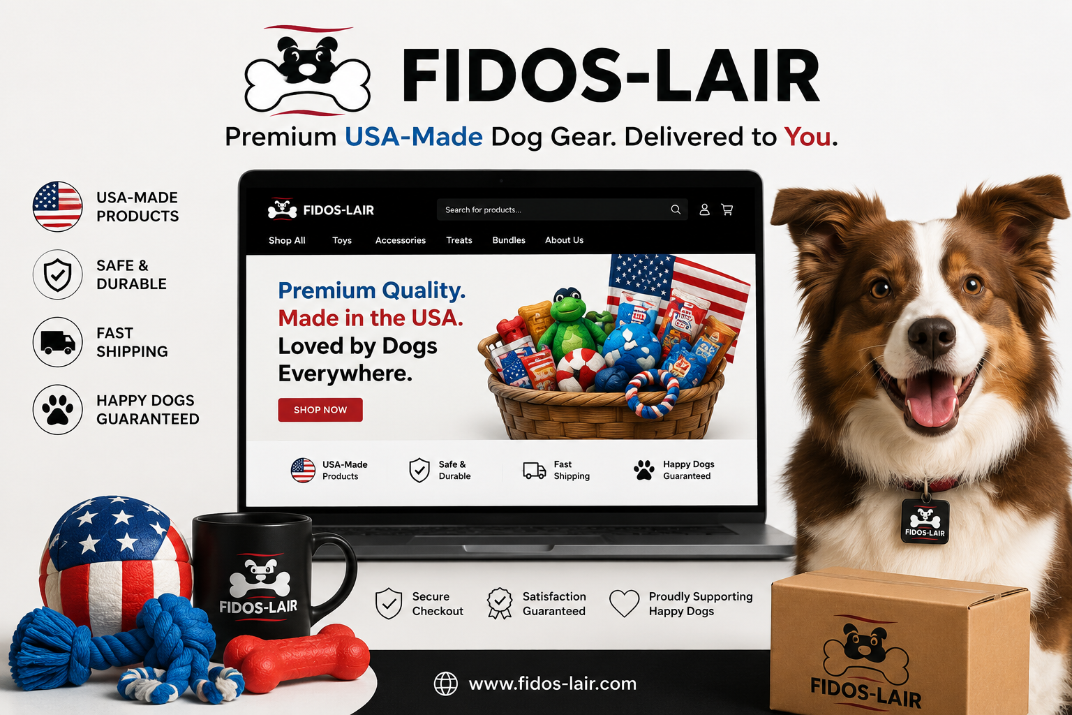 About Fidos Lair - Premium USA-Made Dog Products and Accessories