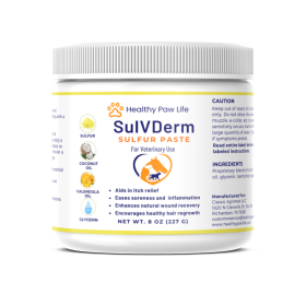 Fidos Lair | Healthy Paw Life - SulVDerm Advanced Sulfur Paste – 8 oz Clinical Strength Skin Support for Companion Animals