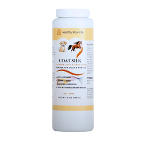 Fidos Lair | Healthy Paw Life - Coat Silk – 6 oz Holistic Canine & Equine Dry Powder for Itch & Odor Relief