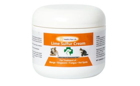Fidos Lair | Healthy Paw Life - Lime Sulfur Pet Skin Cream – 2 oz Targeted Relief for Mange, Ringworm, & Itchy Skin