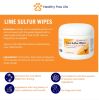 Fidos Lair | Healthy Paw Life - Lime Sulfur Wipes – 50 Count 2" Skin Soothe Wipes for Itching & Redness