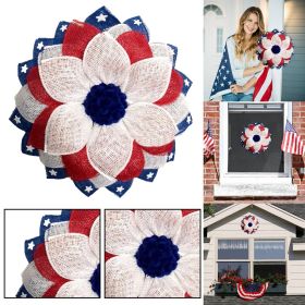 Wreaths for Front Door Modern Independence Day Wreath Patriot Wreath American Flag Red New Year Lights Fall Wreath with Pumpkins