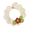 White Flower Pet Knitted Collar Handmade Crochet Dog Necktie Collar Cute Scarf Necklace Bandana Bib