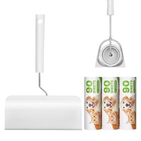 Sticky Lint Roller, 3 Pack Large Pet Hair Rollers Remover Set, 270 Sheets Extra Sticky Lint Roller with Upgraded Handle