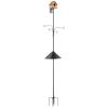 92 Inch Bird Feeding Station 4 Hook Wild Bird Feeder Stand Pole
