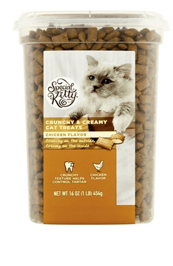 Special Kitty Chicken/Salmon Flavor Crunchy Treat for Cat, 16 oz