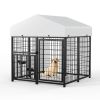 Large Dog Kennel Outdoor Pet Pens Dogs Run Enclosure Animal4'L x 4'W x 4.25'H