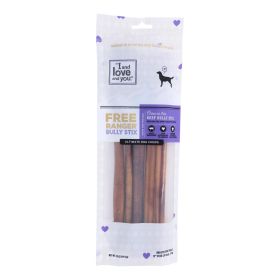 Fidos Lair | I and Love and You - Free Ranger Bully Stix – Case of 6 (5-Count Bags) 12" Ultimate Beef Dog Chews