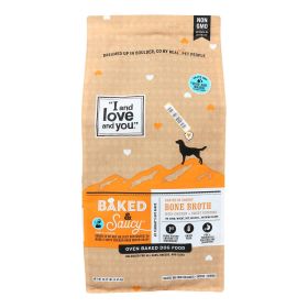 Fidos Lair | I and Love and You - Baked & Saucy Chicken – 10.25 lb Oven Baked Dog Food with Bone Broth
