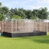 Aviary with Extension Silver 203.9"x120.9"x83.5" Steel