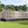Aviary with Extension Silver 285.4"x120.9"x83.5" Steel