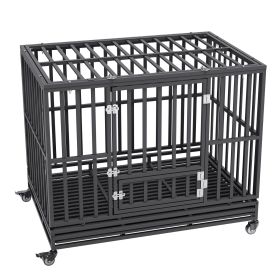47 Inch Heavy Duty Dog Crate, Indestructible Dog Crate