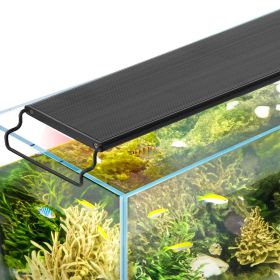 Aquarium Light with LCD Monitor, 18W Full Spectrum Fish Tank Light with 24/7 Natural Mode
