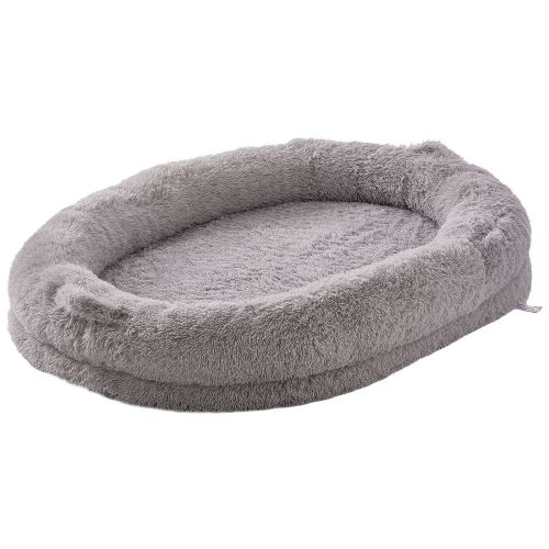 A Human Dog Bed 72x48x10in Large Human Size Dog Bean Bed Washable PV Velvet