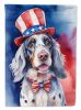 English Setter Patriotic American Garden Flag Mailbox Flag Decorative Yard Flag Banner Outside Patio Artwork Yard Flower Beds, Garden Size, Multicolor