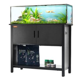 Aquarium Stand, 40 Gallon Fish Tank Stand, 36.6 x 18.9 x 31.5 in Steel and MDF Turtle Tank Stand, 335 lbs Load Capacity
