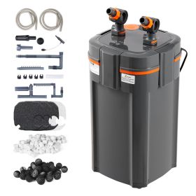 Aquarium Filter 396GPH, 4-Stage Canister Filter 120 Gallon, Ultra-Quiet Internal Aquarium Filter with UV Protection