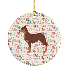 Australian Kelpie Dog Merry Christmas Ceramic Ornament Christmas Tree Hanging Decorations for Home Christmas Holiday, Party, Gift, 3 in, Multicolor