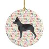 Australian Cattle Dog Merry Christmas Ceramic Ornament Christmas Tree Hanging Decorations for Home Christmas Holiday, Party, Gift, 3 in, Multicolor