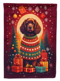 American Water Spaniel Holiday Christmas Garden Flag Mailbox Flag Decorative Yard Flag Banner Outside Patio Artwork Yard Flower Beds, Garden Size