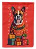 Fawn Boxer Cropped Ears Holiday Christmas Garden Flag Mailbox Flag Decorative Yard Flag Banner Outside Patio Artwork Yard Flower Beds, Garden Size