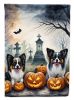 Papillon Spooky Halloween Garden Flag Mailbox Flag Decorative Yard Flag Banner Outside Patio Artwork Yard Flower Beds, Garden Size, Multicolor