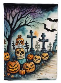 Day of the Dead Spooky Halloween Garden Flag Mailbox Flag Decorative Yard Flag Banner Outside Patio Artwork Yard Flower Beds, Garden Size, Multicolor