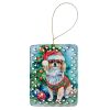 Tibetan Spaniel Christmas Porcelain Ornament Christmas Tree Hanging Decorations for Home Christmas Holiday, Rectangle, Gift, Multicolor