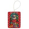 Anatolian Shepherd Dog Holiday Christmas Porcelain Ornament Christmas Tree Hanging Decorations for Home Christmas Holiday, Rectangle, Gift, Multicolor