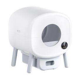 75L Self Cleaning Cat Litter Box with Odor Removal APP Control Sensor Gray