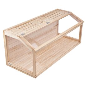Wooden Hamster Cage Habitat 48 in Clear Mice Rodents Small Animals Cage