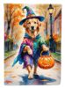Golden Retriever Halloween Trick or Treat Garden Flag Mailbox Decorative Yard Banner Outside Patio Artwork for Flower Beds, Garden Size, Multicolor