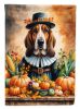 Basset Hound Thanksgiving Garden Flag Mailbox Flag Decorative Yard Flag Banner Outside Patio Artwork Yard Flower Beds, Garden Size, Multicolor