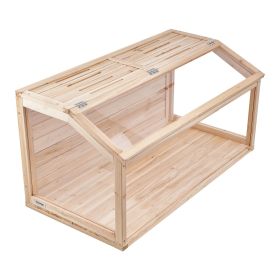 Wooden Hamster Cage Habitat 40 in Clear Mice Rodents Small Animals Cage