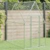 Chicken Cage Silver 78.7"x39.4"x74.8" Galvanized Steel