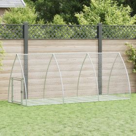 Rabbit Hutch Silver 118.1"x41.3"x47.2" Galvanized Steel