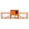 Large three box rabbit cage,for Indoor and Outdoor Use, orange