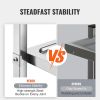 Stainless Steel Cart, 3 Layers Lab Utility Cart 400 lbs. Weight Capacity, Medical Cart with Lockable Universal Wheels, for Lab, Clinic, Kitchen