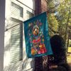 Australian Terrier Holiday Christmas House Flag Large Porch Sleeve Pole Decorative Outside Yard Banner Artwork Wall Hanging, Polyester, House Size