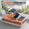 Tortoise Habitat Wooden Tortoise House Indoor/Outdoor 3-Room 44x25.6x24in