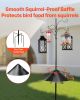 92 Inch Bird Feeding Station 4 Hook Wild Bird Feeder Stand Pole