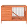 Rabbit Hutch Brown 40.6"x17.3"x27.4" Solid Wood Pine