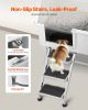 38" Dog Grooming Bath Tub Stainless Steel w/ Stairs Faucet Left Door