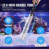 Aquarium Vacuum Gravel Cleaner, 50 ft PVC Hose Fish Tank Vacuum Gravel Cleaner, Siphon Fish Tank Cleaner Vacuum, 3 Types of Brass Adapters