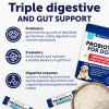 Probiotic Powder for Dogs Support Gut Health Itchy Skin Allergies 30 Sticks Immunity Yeast Balance Dog Probiotics and Digestive Enzymes with Prebiotic